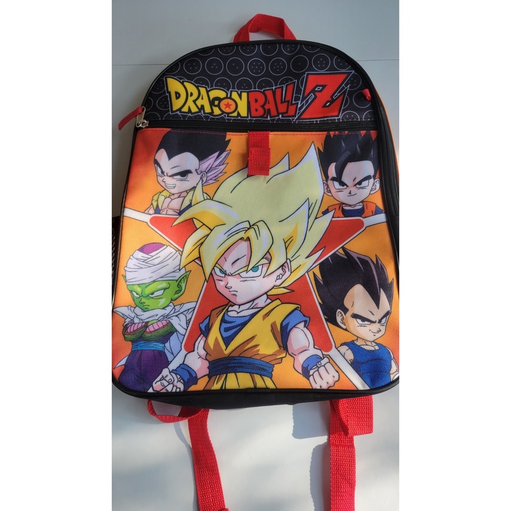Dragon Ball Z Rare Backpack Young Goku, Vegeta, Gohan, Piccolo Utility Backpack